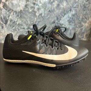 Nike Zoom Rival S Racing Sprint Black and White Sneakers Sleek Design